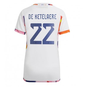 Belgien Charles De Ketelaere #22 Replika Udebanetrøje Dame VM 2022 Kortærmet